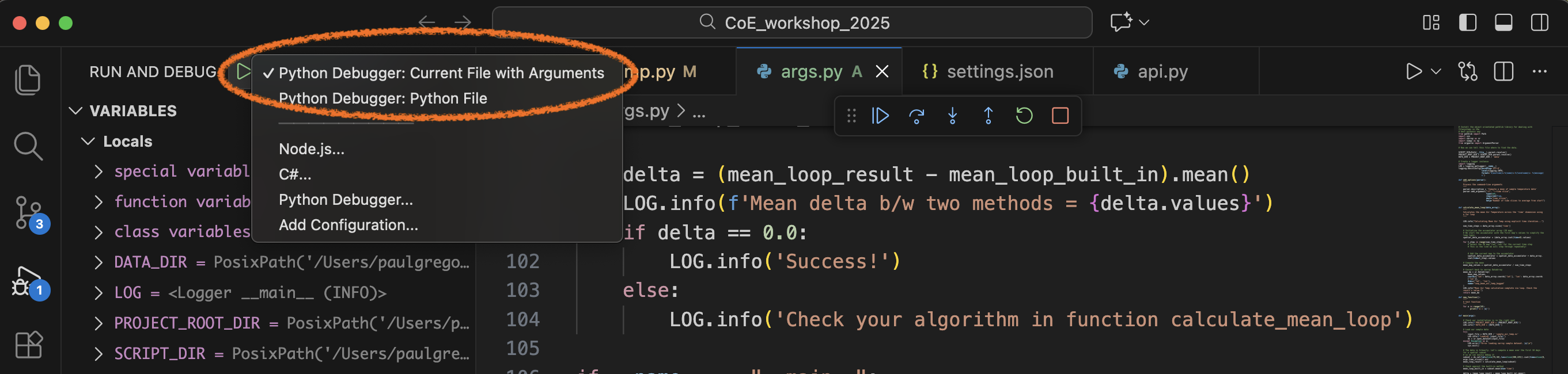 Repeat the configuration